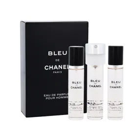 Chanel Bleu de Chanel 3x 20 ml Eau de Parfum férfiaknak Refill 60 ml